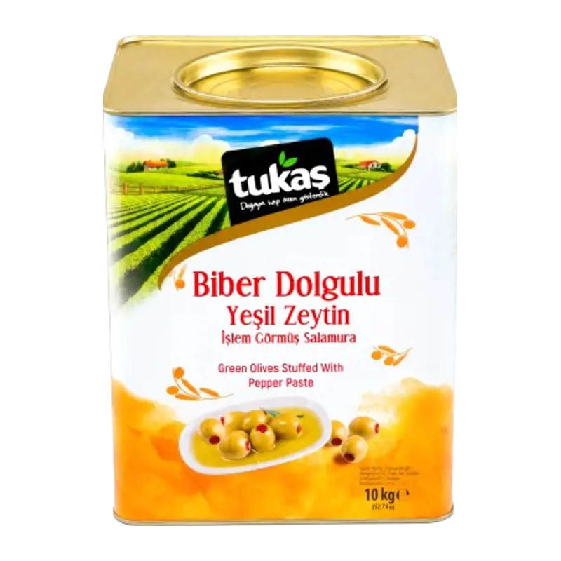 Biber Dolgulu Yeşil Zeytin
